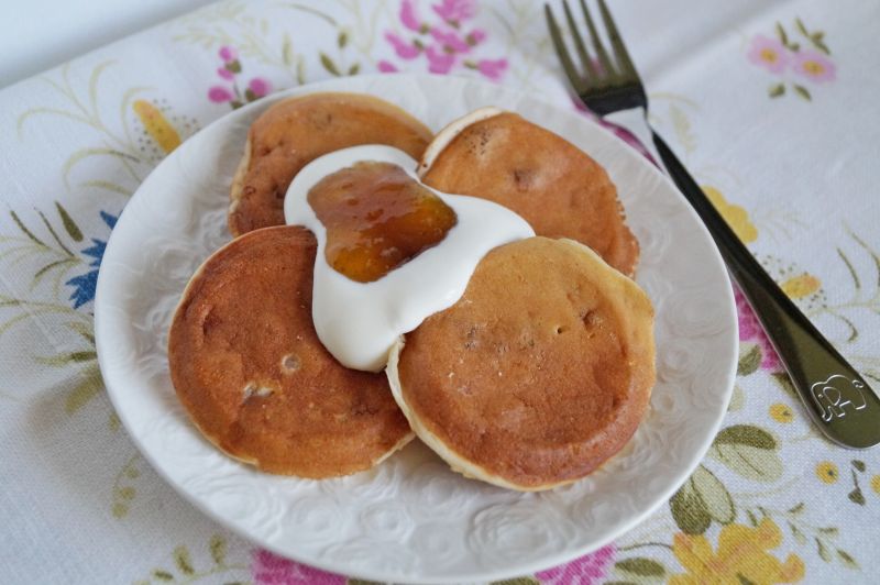 Placuszki serowo-bananowe