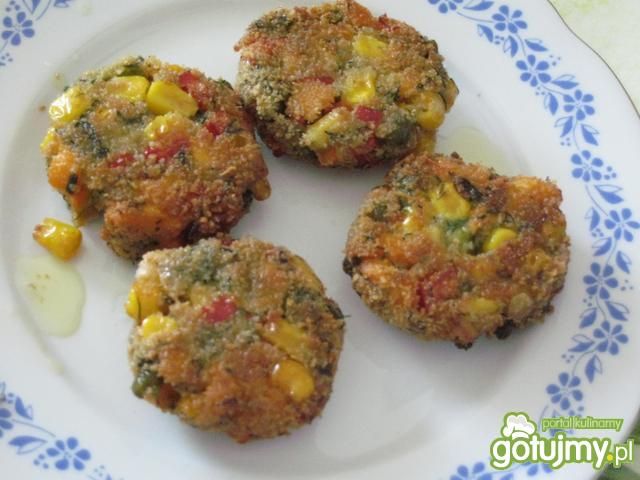 Placuszki warzywne z kukurydzą Placuszki warzywne z kukurydzą