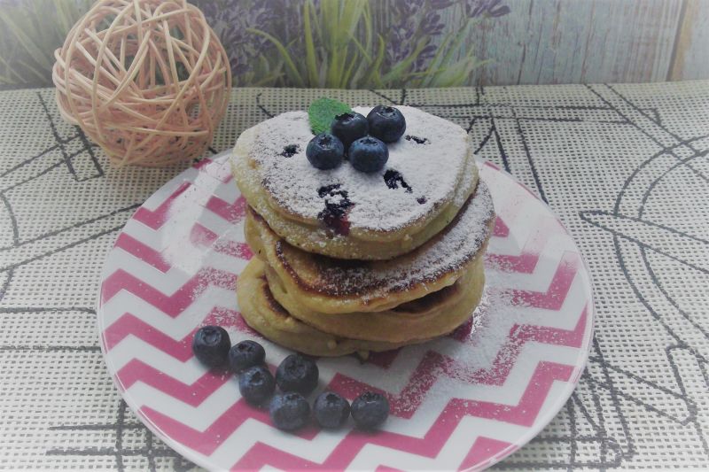 Placuszki z borówkami