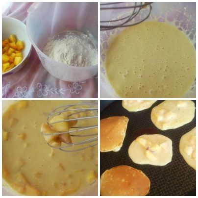 Placuszki z brzoskwiniami 