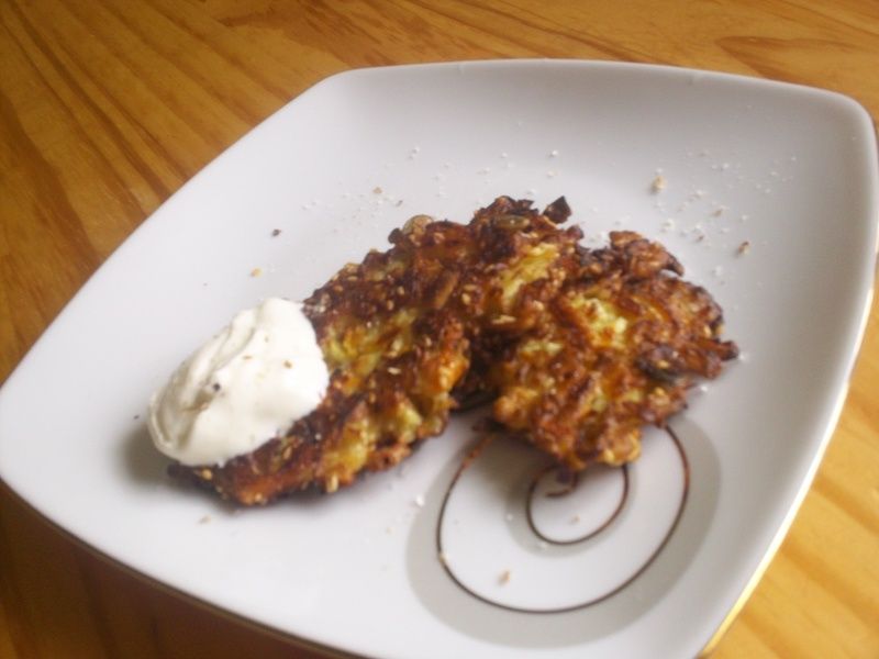 Placuszki z cukinii i marchewki Placuszki z cukinii i marchewki