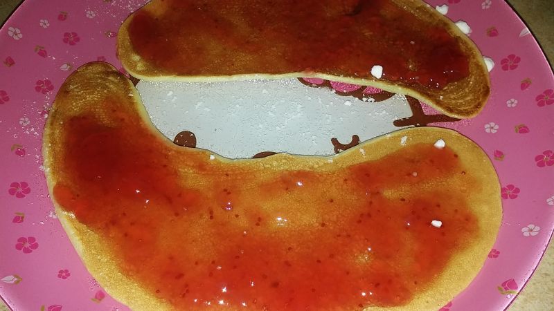 Placuszki z dżemem truskawkowym