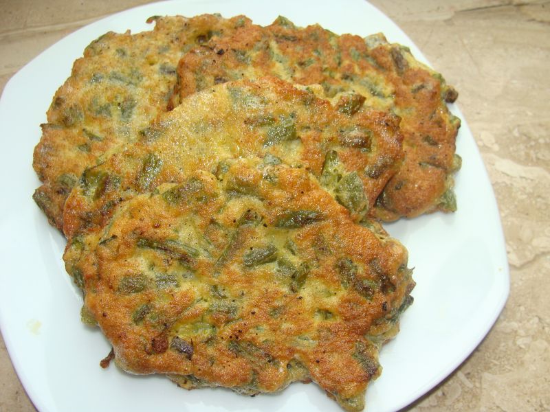 Placuszki z fasolką szparagową