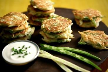 Placuszki z fasolką szparagową