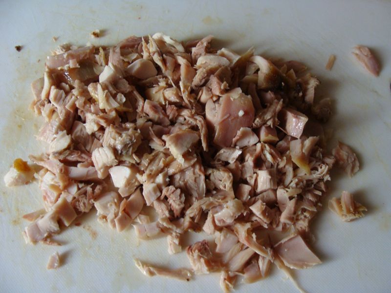 Placuszki z gotowanego mięsa drobiowego