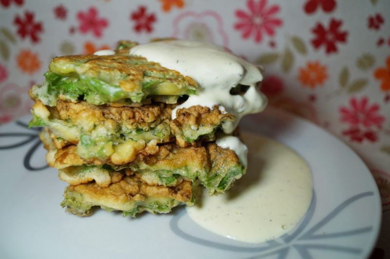 Placuszki z jarmużem