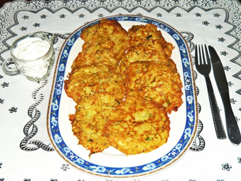 Placuszki z kabaczkiem i ziemniakami