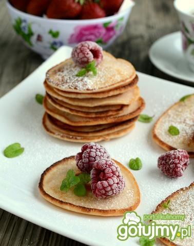 Placuszki z kisielem i malinami