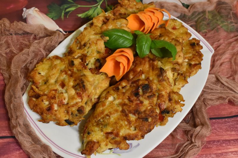 Placuszki z kurczaka z ziemniakami Placuszki z kurczaka z ziemniakami