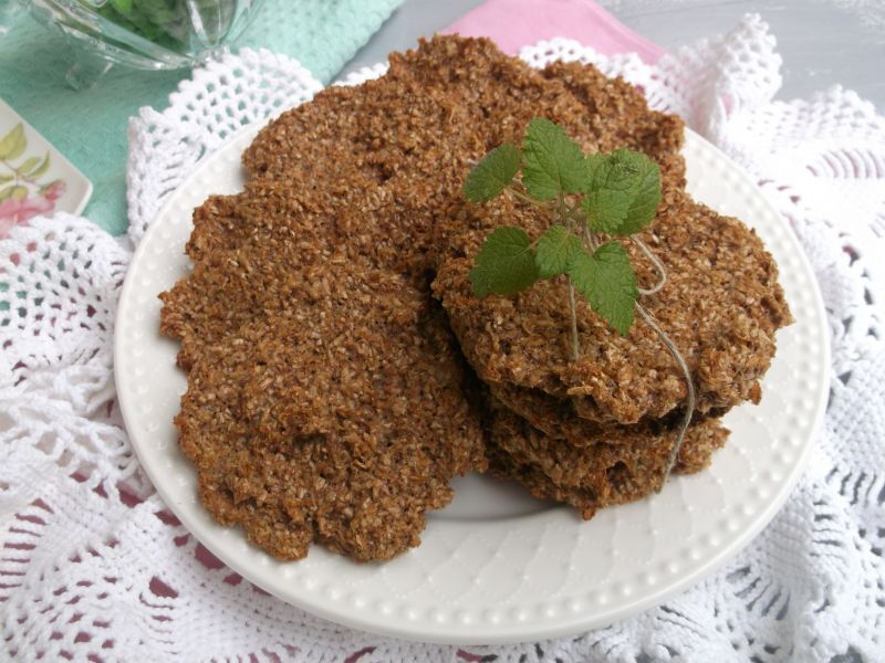 Placuszki z otrębów z bananem Placuszki z otrębów z bananem