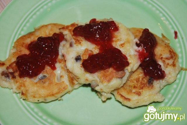 Placuszki z owocami - śniadaniowe