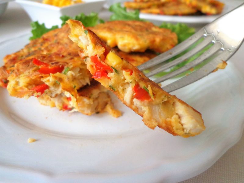 Placuszki z piersi kurczaka