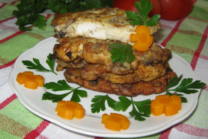 Placuszki z piersią kurczaka