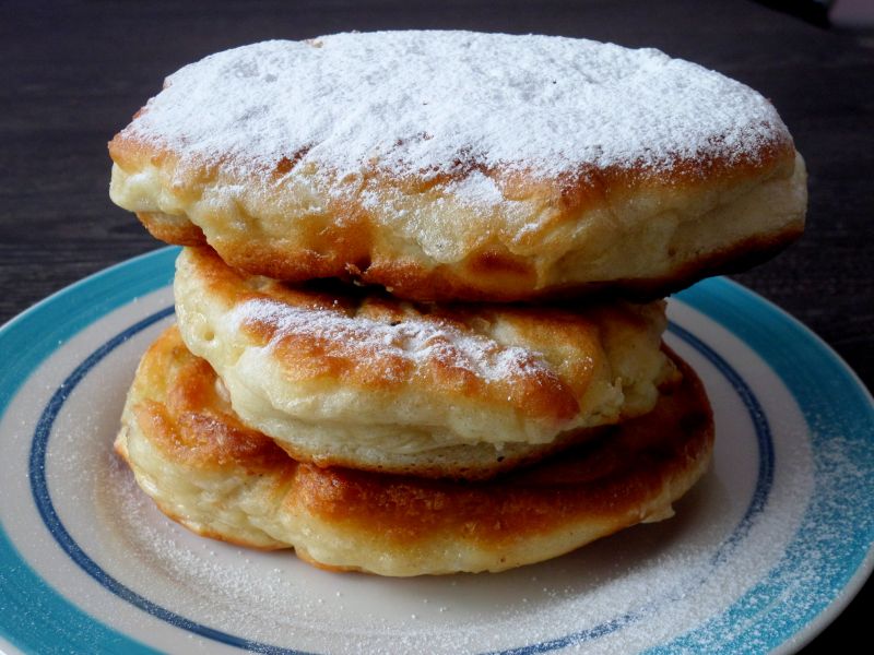 Placuszki z rabarbarem