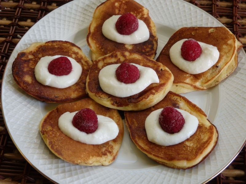 Placuszki z ricotty z żurawiną 