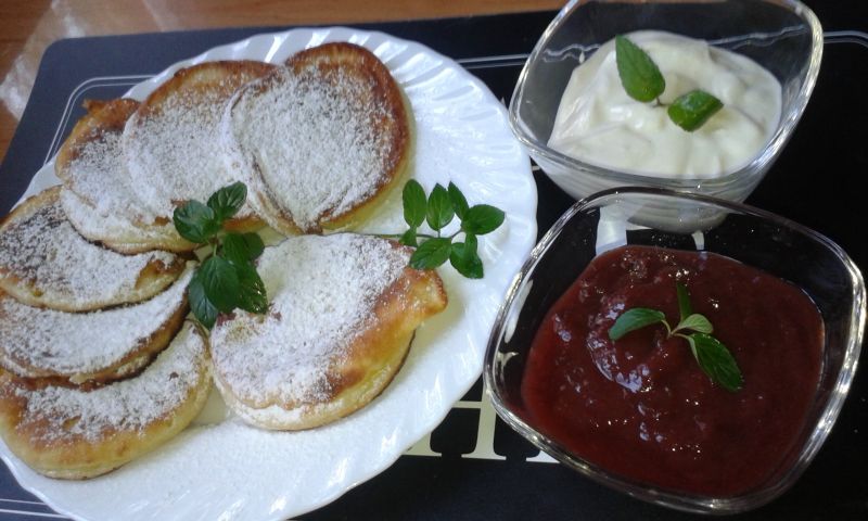 Placuszki z serków waniliowych  Placuszki z serków waniliowych