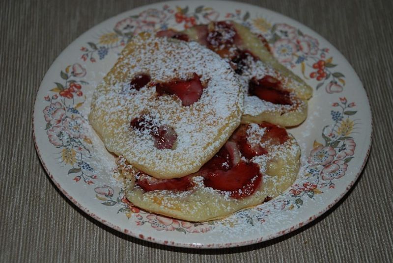 Placuszki z truskawkami