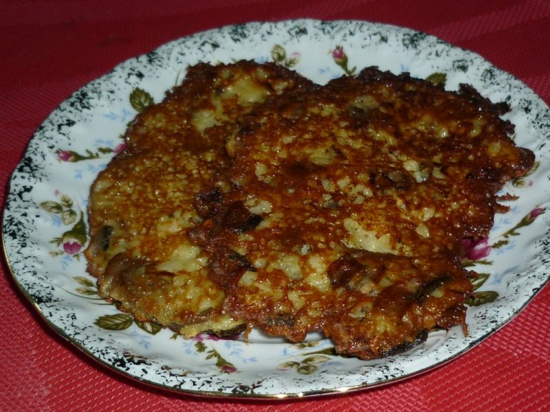 Placuszki ziemniaczane  z pieczarką