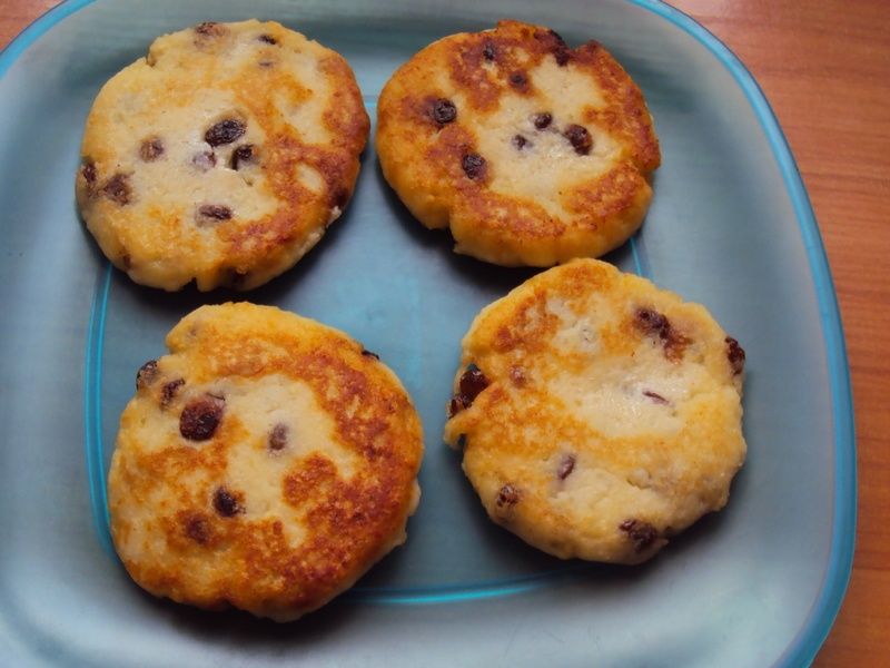 Placuszki ziemniaczane z rodzynkami