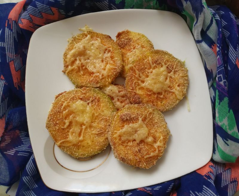 Plastry cukinii zapiekane w piekarniku