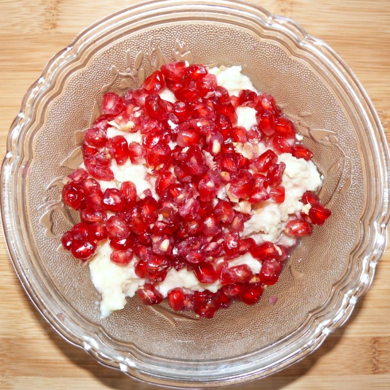 Płatki jaglane z granatem 