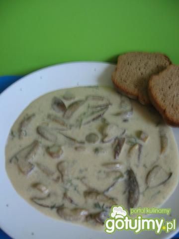 podgrzybki w sosie śmietanowo-koperkowym podgrzybki w sosie śmietanowo-koperkowym