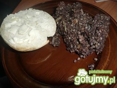 podsmazana kaszanka na ostro