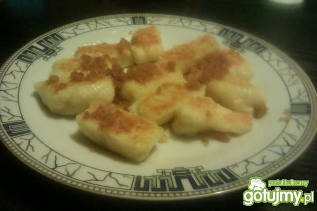 Podsmażane leniwe z bułką tartą Podsmażane leniwe z bułką tartą