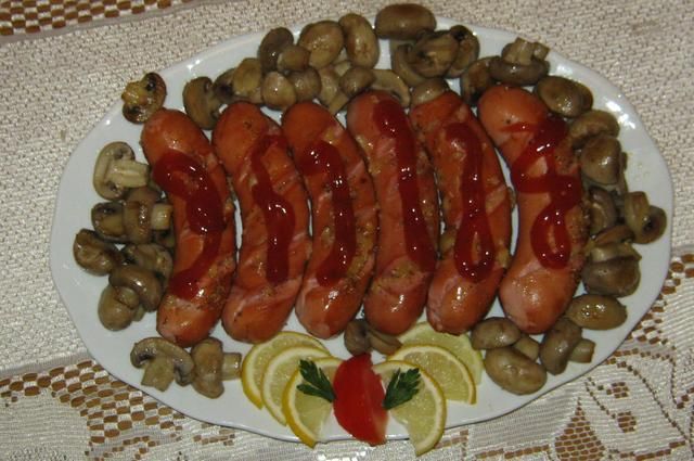 Podsmażane parówki