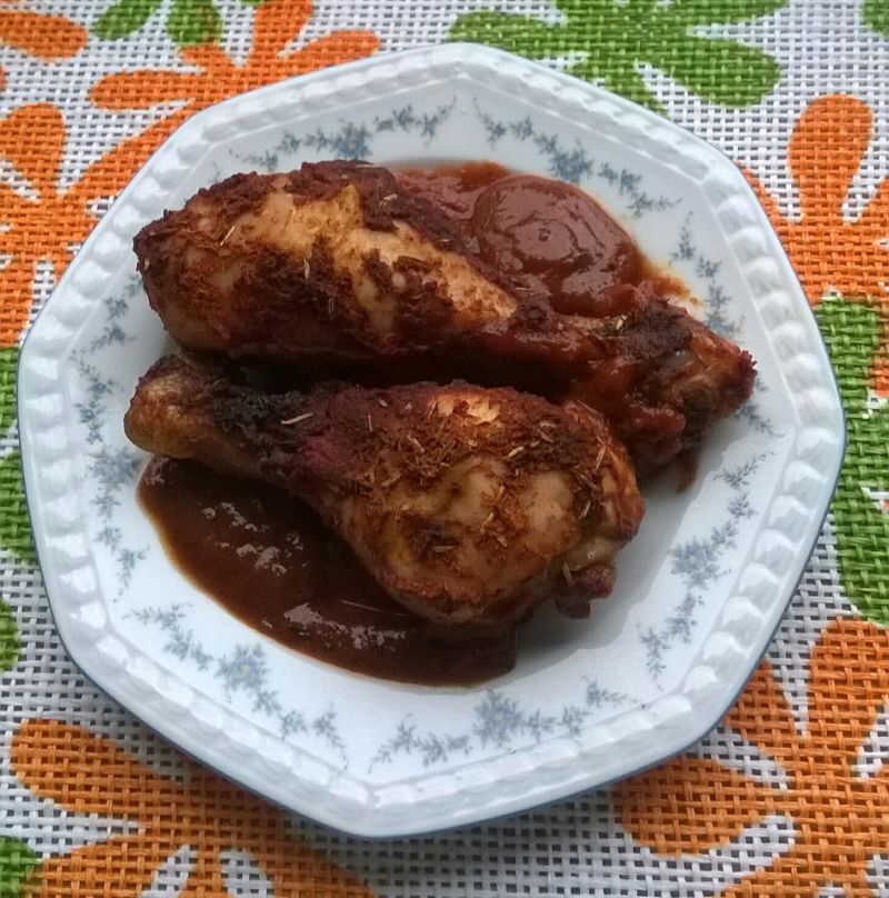 Podudzia kurczaka pieczone w ketchupie Podudzia kurczaka pieczone w ketchupie