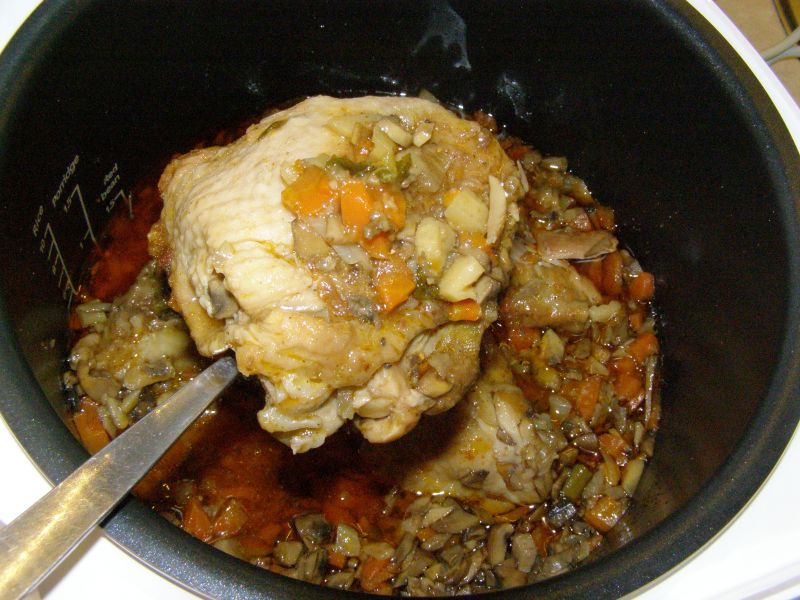 Podudzia z warzywami z multicookera