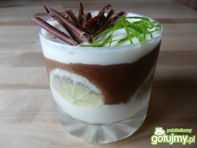 Podwójnie czekoladowy mus z limonką 