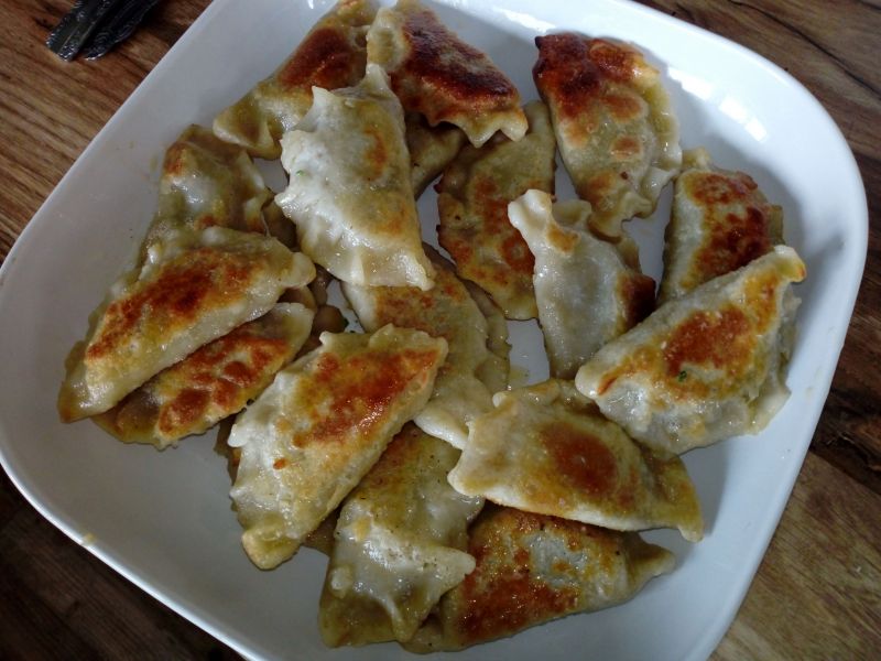 Poerogi z kaszanka Poerogi z kaszanka