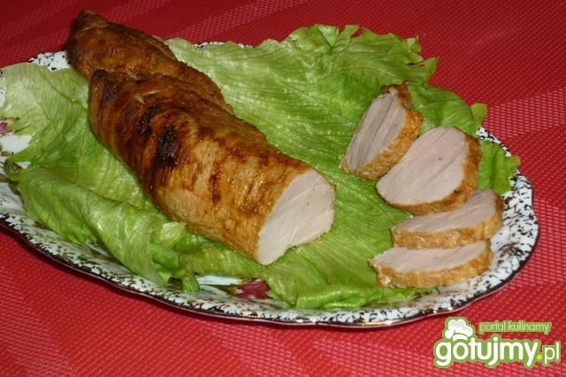 Polędwica pieczona w musztardzie na ostr