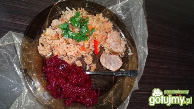 Polędwica wieprzowa z kurkami i ryżem Polędwica wieprzowa z kurkami i ryżem