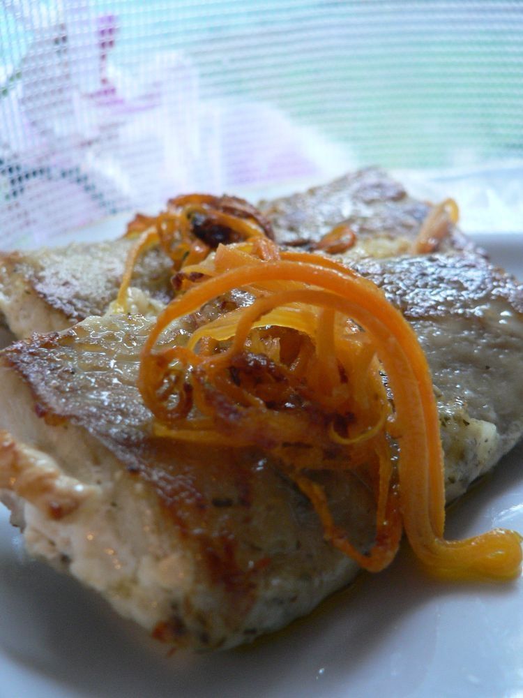 Polędwica z dorsza z marchewką 