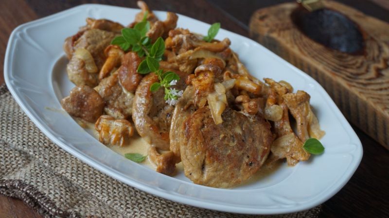 Polędwica z kurkami