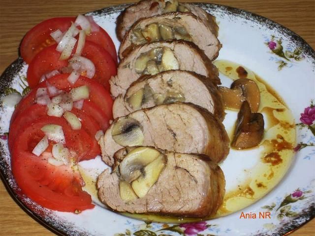 Polędwica z pieczarkami