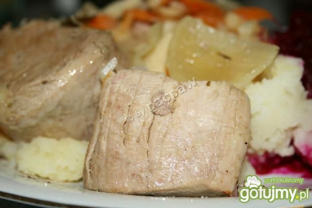 Polędwiczka duszona w warzywach