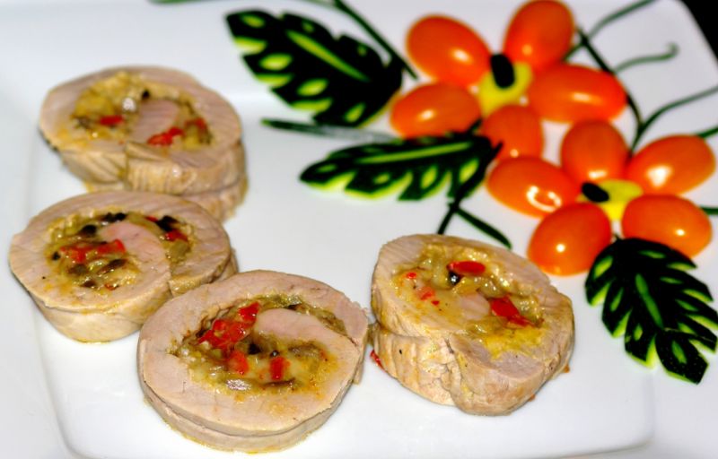 Polędwiczka faszerowana warzywami