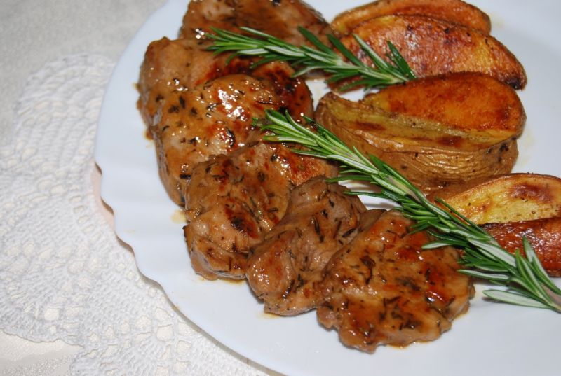 Polędwiczka miodowo-musztardowa