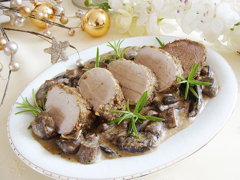 Polędwiczka w sosie grzybowym Polędwiczka w sosie grzybowym