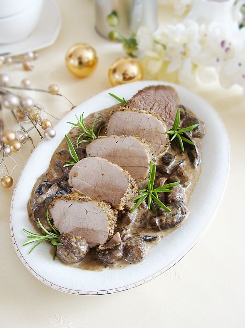 Polędwiczka w sosie grzybowym Polędwiczka w sosie grzybowym