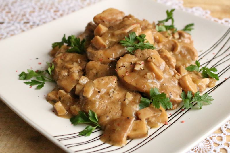 Polędwiczka wieprzowa w sosie grzybowym