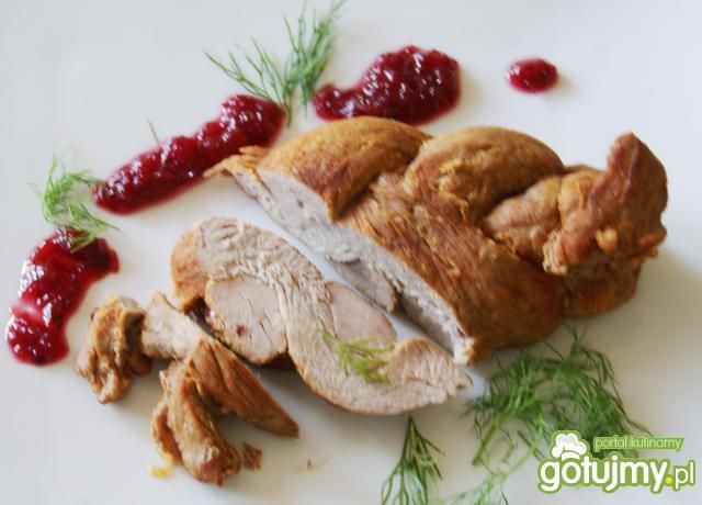 Polędwiczka wieprzowa z żurawiną : Polędwiczka wieprzowa z żurawiną :