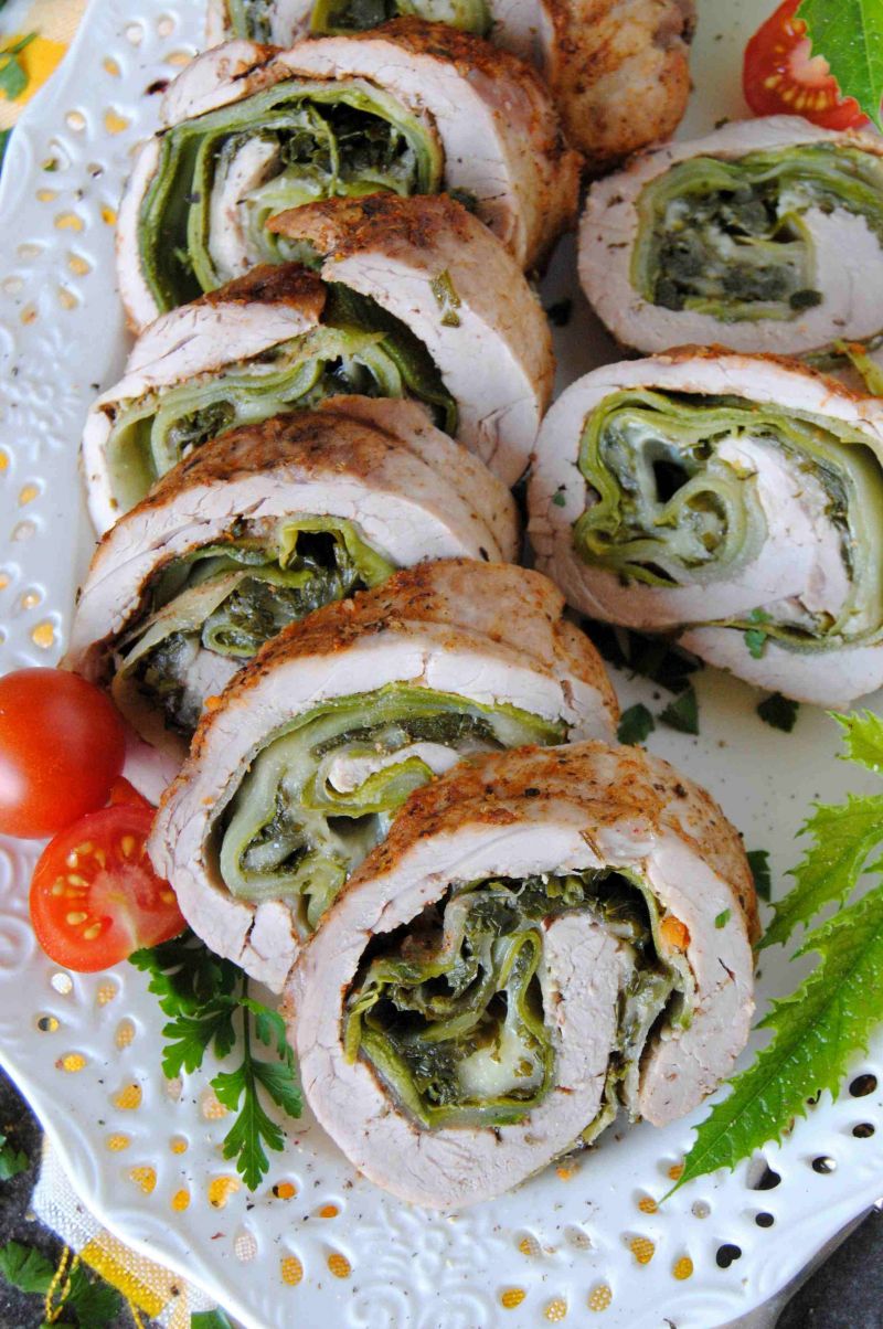 Polędwiczka z cukinią i mozzarellą 