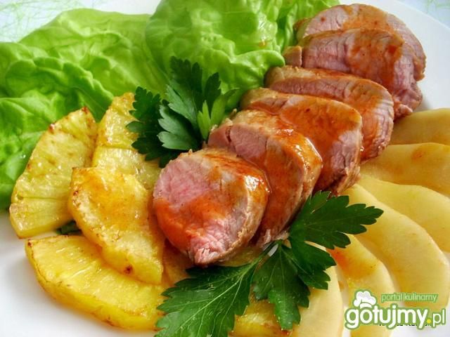 Polędwiczka z owocami Polędwiczka z owocami