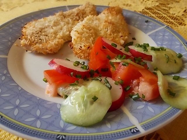 Polędwiczki drobiowe w kokosie