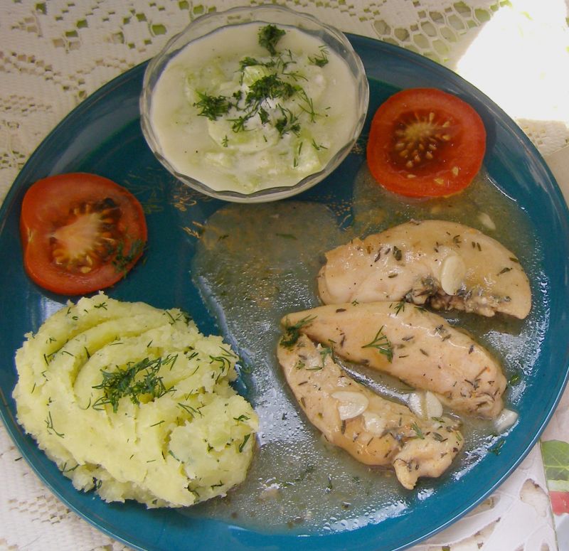 Polędwiczki drobiowe w sosie