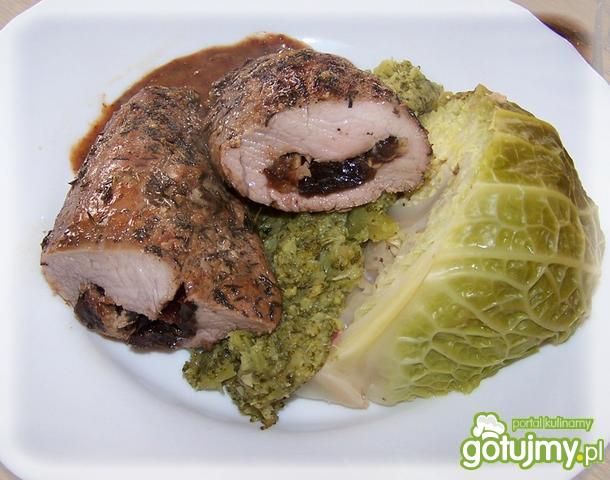 Polędwiczki faszerowane śliwką